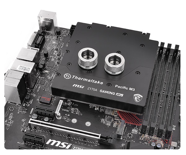 MSI ve Thermaltake ortaklığından Pacific M3 özelleştirilmiş su bloğu