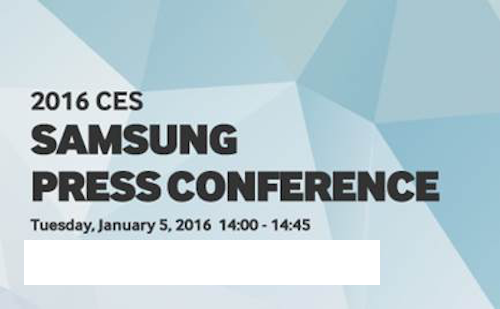 Samsung'un ilk basın etkinliği CES 2016'da