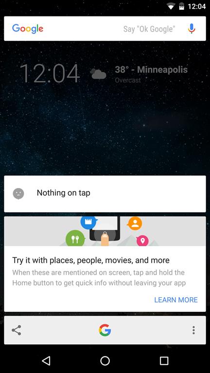 Google Now ile Android akıllı telefonlarda ekran görüntüsü almak kolaylaşıyor