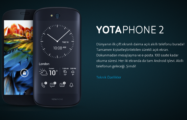 YotaPhone 2 ülkemize geliyor