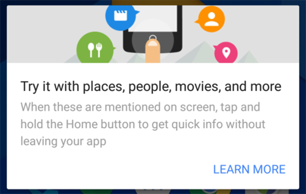 Google Now on Tap'a yeni özellikler