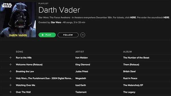 Spotify müzik zevkinize göre hangi Star Wars karakteri olduğunuzu belirliyor