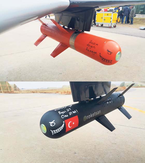 Yerli insansız hava aracı Bayraktar, yerli roket ile hedefleri başarıyla vurdu