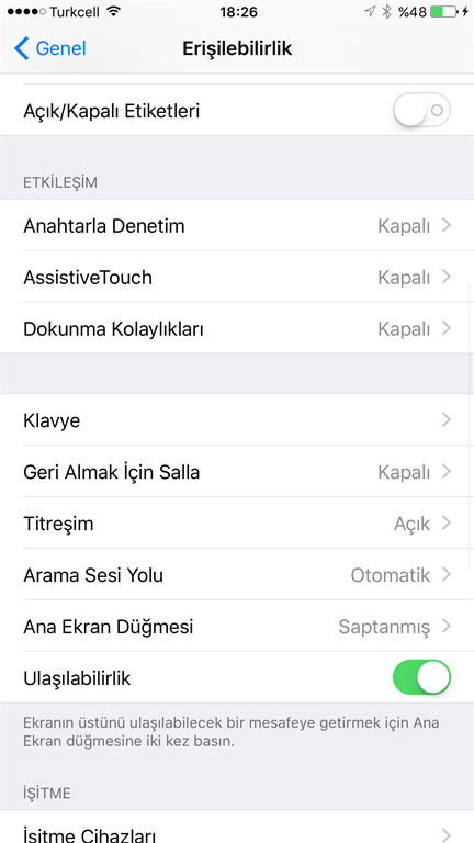 iOS 9'un “Geri Almak İçin Salla” özelliği nasıl devre dışı bırakılır