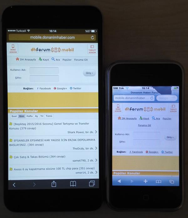 Birinci Nesil iPhone’da bugünün web siteleri nasıl görünüyor?