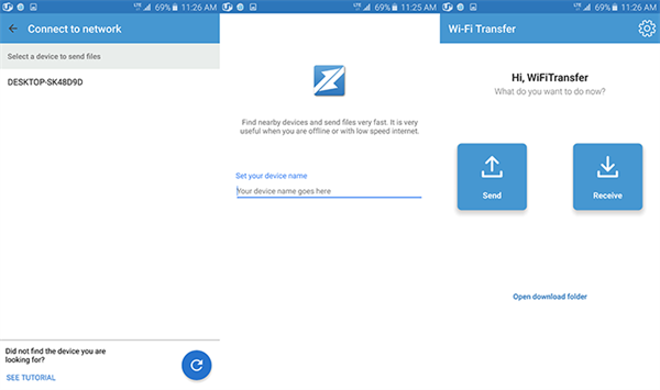 Samsung'dan Android için yeni Wi-Fi transfer uygulaması