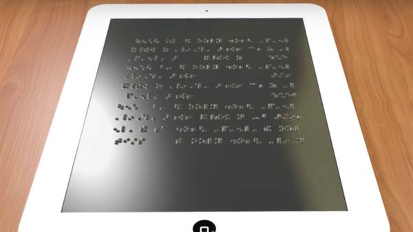 gorme engelliler icin ozel tablet