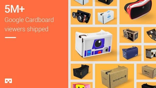 Google, 5 milyon Cardboard gözlüğü sattı