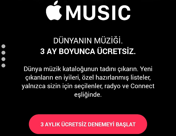 Apple Music ülkemizde yayına başladı