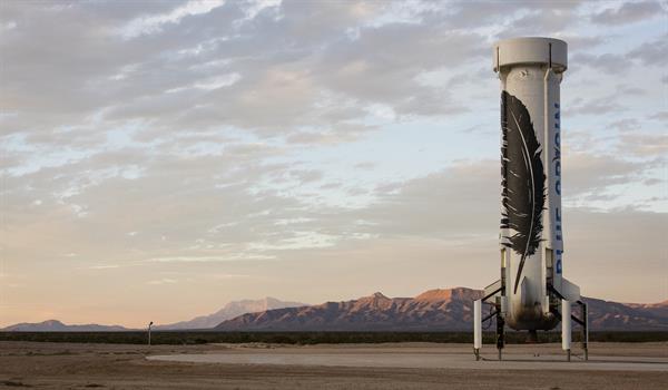 Blue Origin'in roketi New Shepard'ın iniş anını roketin gözünden izleyin