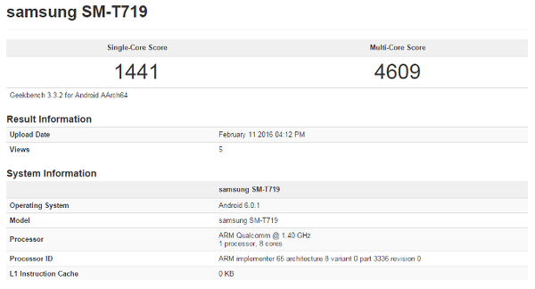 Yeni Galaxy Tab S serisi benchmark testlerinde göründü