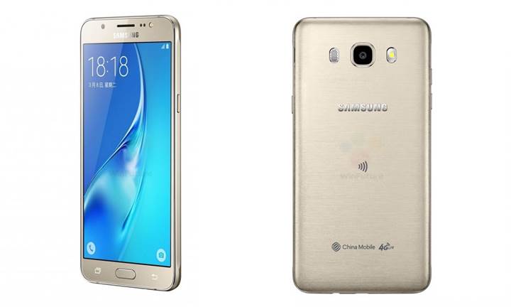 Metal çerçeveli Samsung Galaxy J5 (2016) görüntülendi