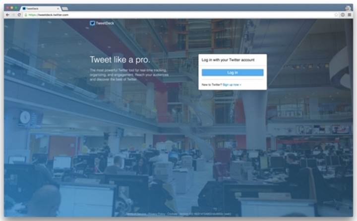 TweetDeck, Windows'ta sadece web üzerinde çalışacak