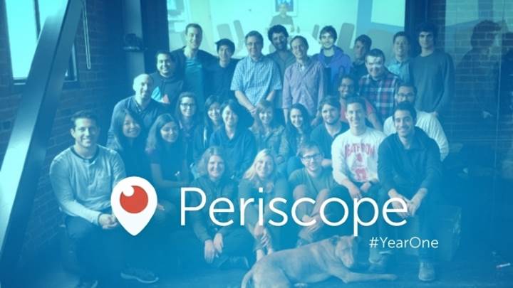 Periscope, ilk yılında 200 milyon canlı yayına ev sahipliği yaptı