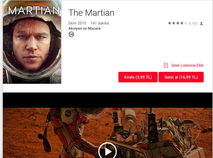 Google Play Filmler ülkemizde kullanıma açıldı