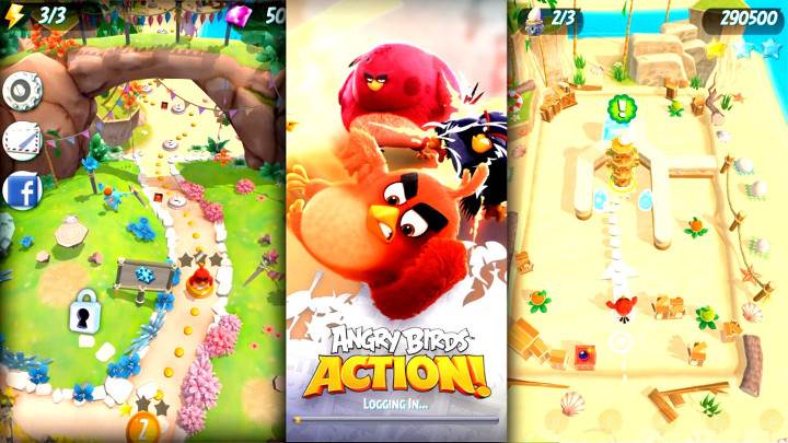 Pinball tadında Angry Birds Action