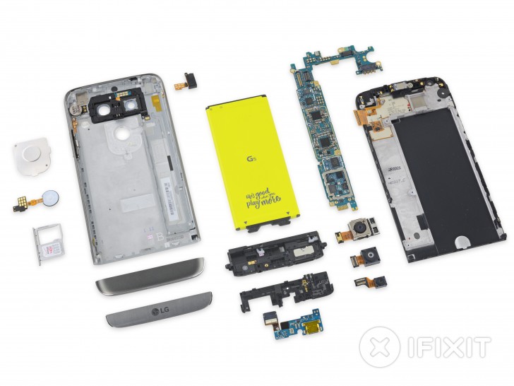 LG G5 tamir edilebilirlikte iFixit'den yüksek bir geçer not aldı