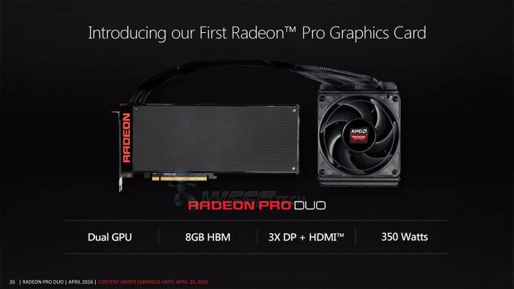AMD Radeon Pro Duo, Titan X’ten 1.5 kat daha güçlü