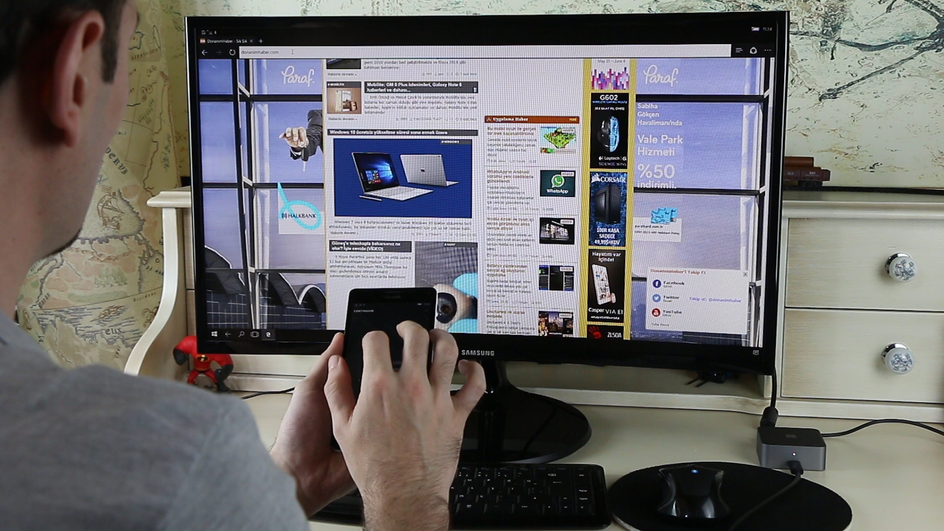 Telefonunuzu PC yapın 'Microsoft Continuum' inceleme videosu