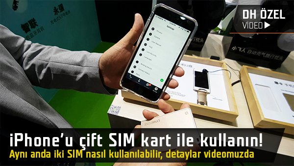 iphone u cift sim kart ile kullanin detaylar videomuzda