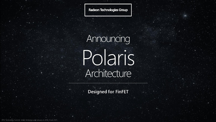 AMD Polaris mimarisi ile ilgili yeni bilgiler