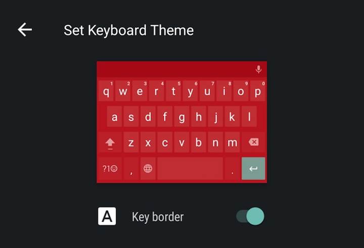 Google Klavye 5.1 sürümü ile tema desteğine kavuşuyor