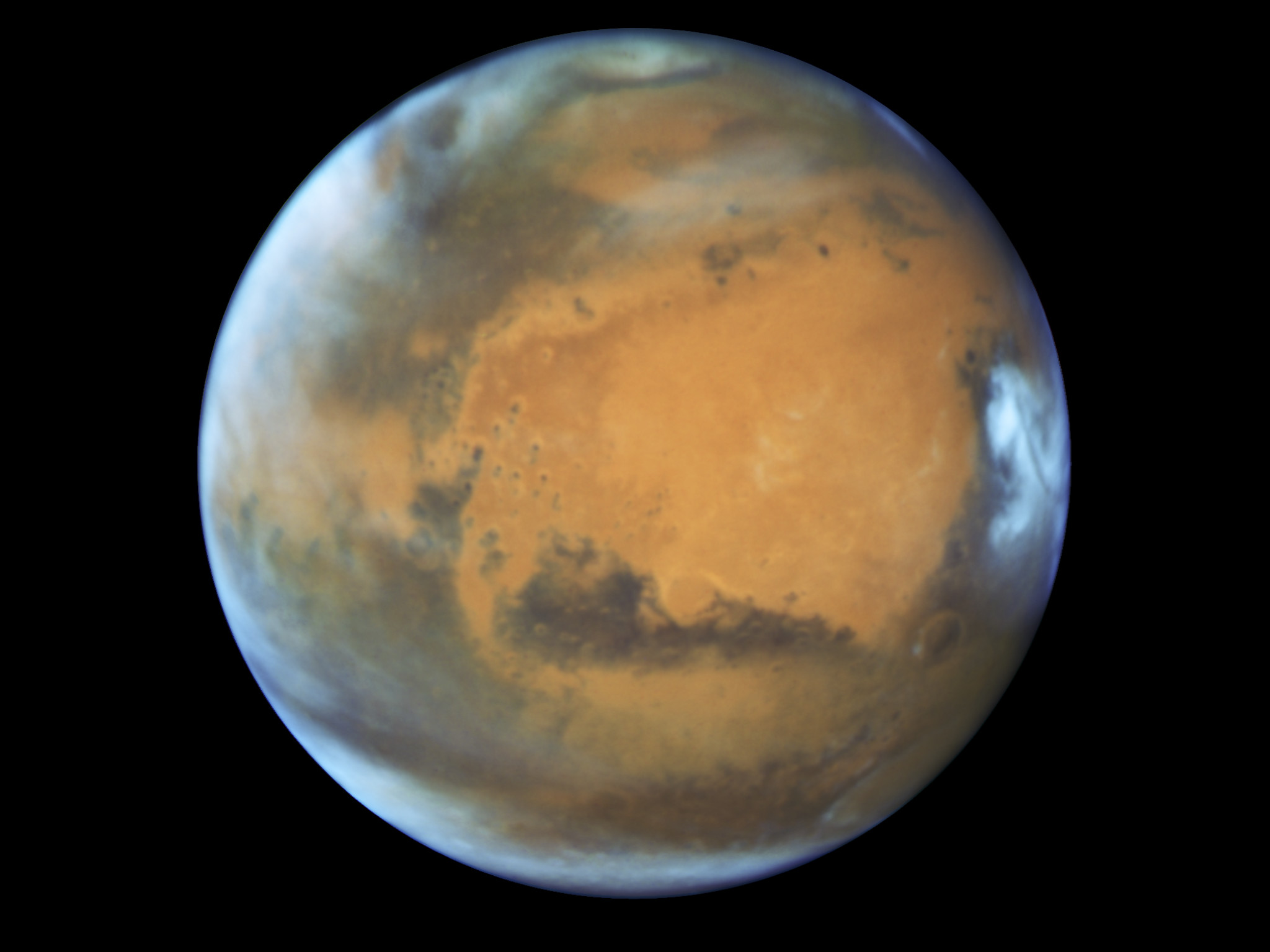 Kızıl Gezegen'e yakın bakış: İşte Hubble'ın inanılmaz Mars fotoğrafı