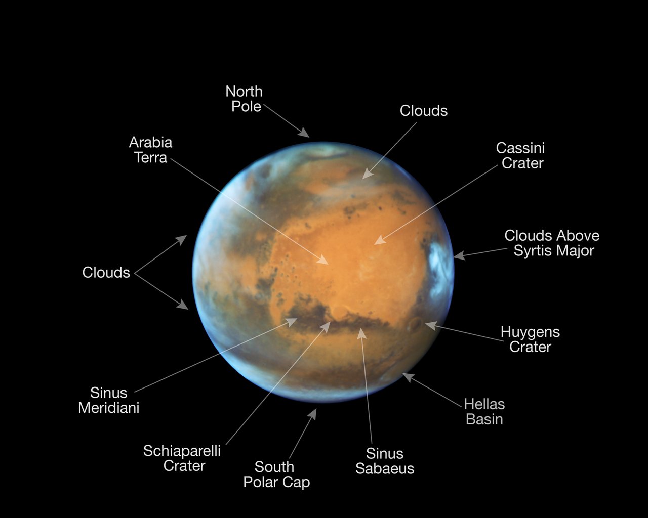 Kızıl Gezegen'e yakın bakış: İşte Hubble'ın inanılmaz Mars fotoğrafı