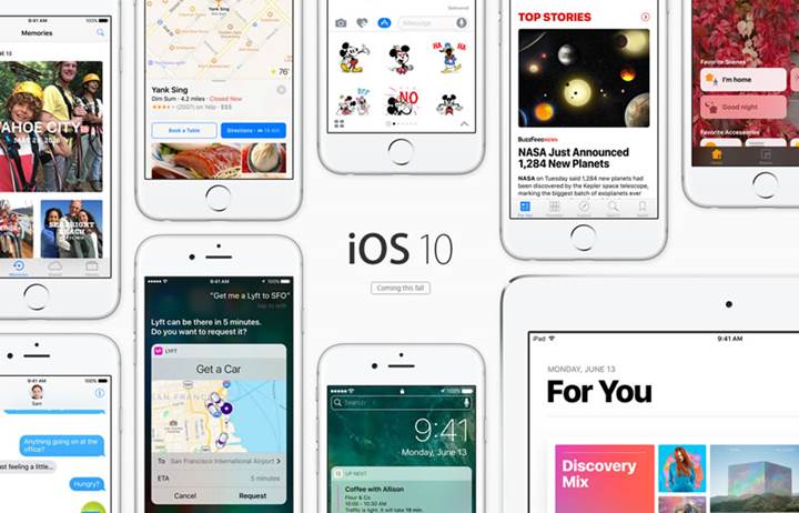 Apple WWDC 2016 etkinliğinde iOS 10'u tanıttı