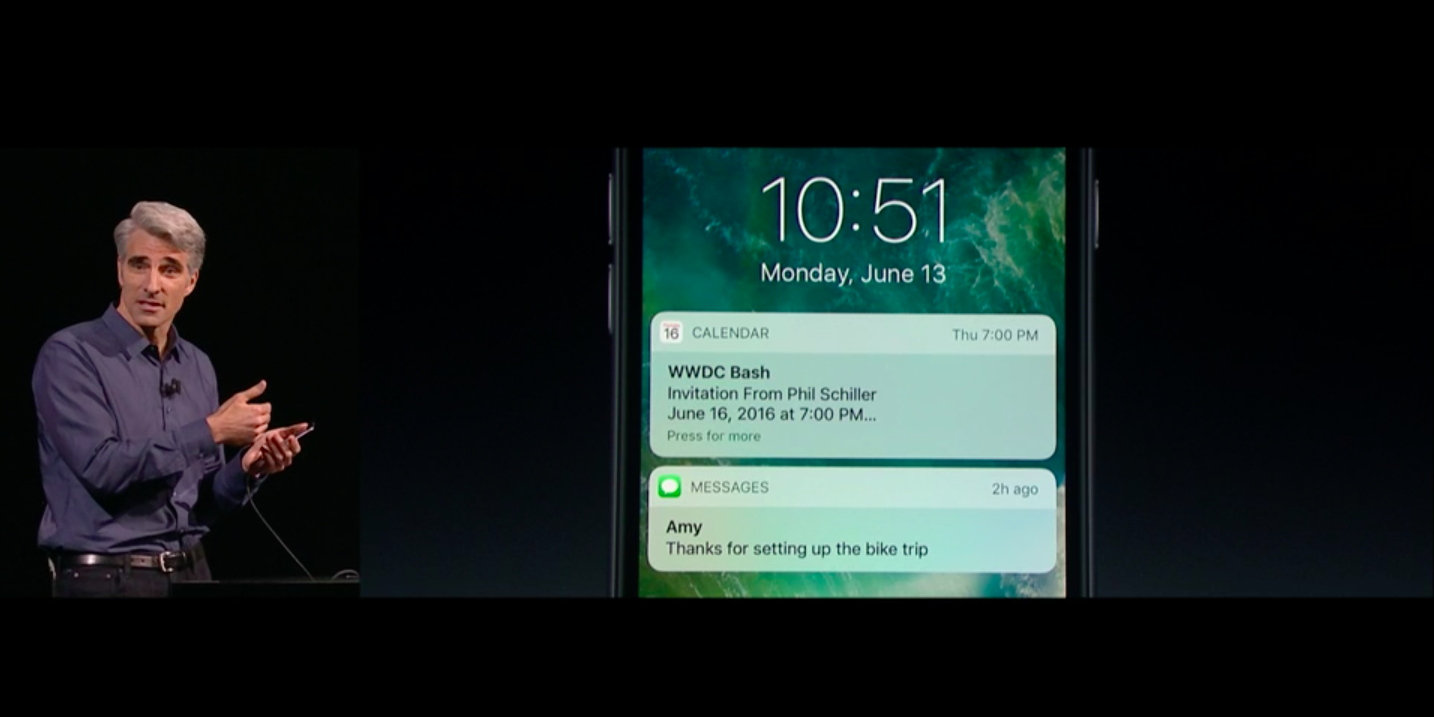 Apple WWDC 2016 etkinliğinde iOS 10'u tanıttı