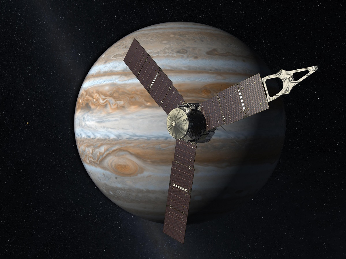 Jüpiter'in keşfine sayılı günler: İşte Juno uzay aracından ilk fotoğraf
