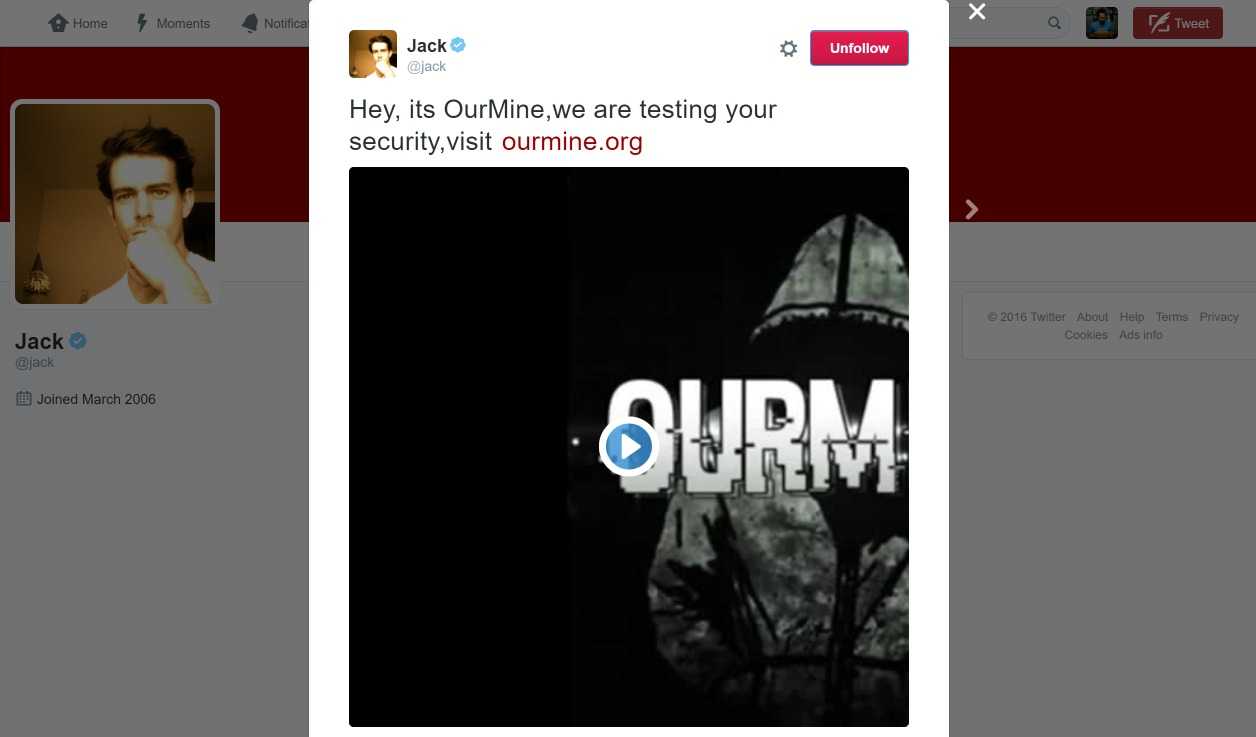 Twitter CEO’su Jack Dorsey’in Twitter hesabı hack’lendi