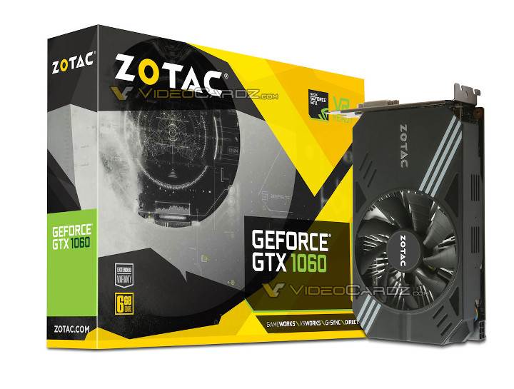 Zotac 3GB GeForce GTX 1060 Mini geliyor