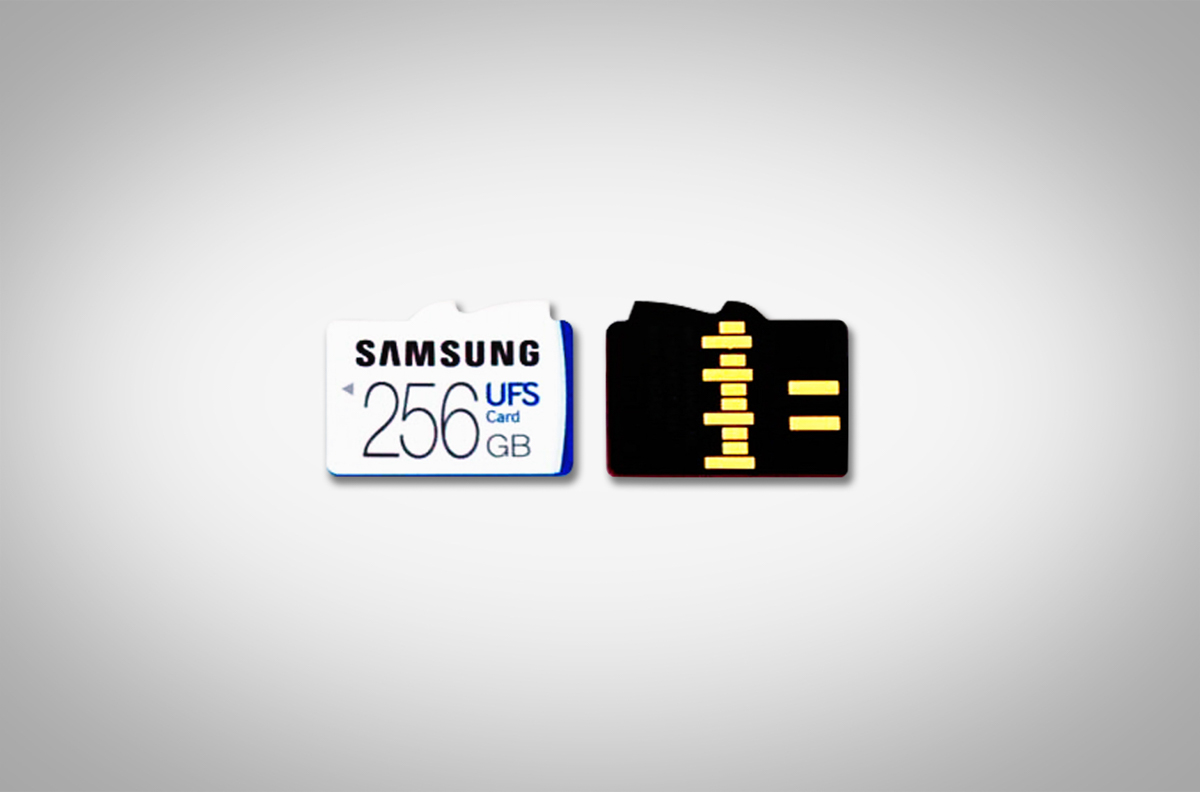 Samsung hem UFS hem de microSD kartları destekleyen bir slot tasarladı