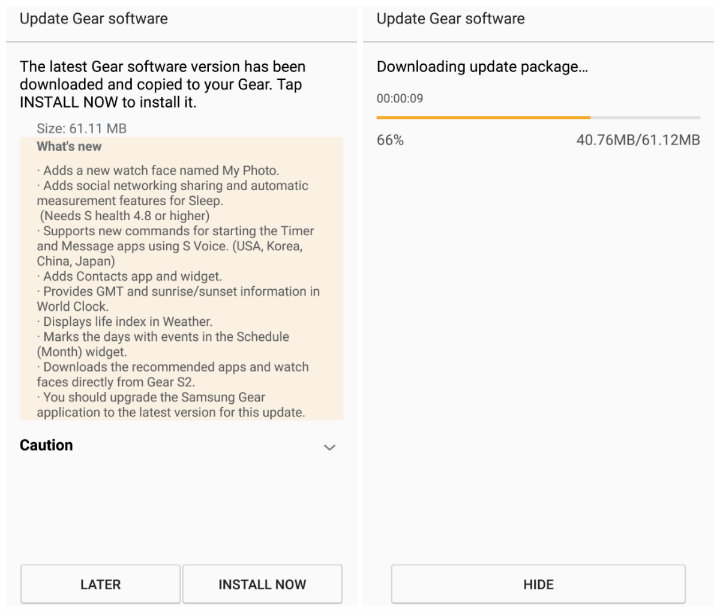 Samsung Gear S2 için büyük güncelleme başladı