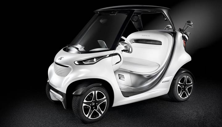 Mercedes'ten spor arabalardan ilham alan yüksek teknolojili golf aracı