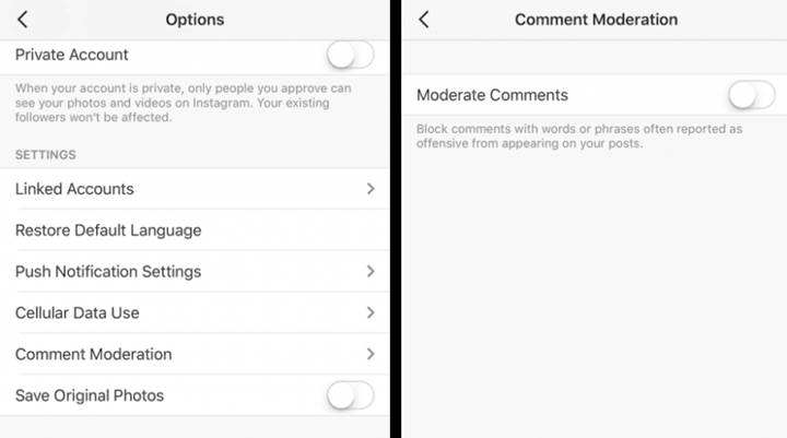 Instagram'da artık 'istenmeyen yorumlar' engellenebilecek