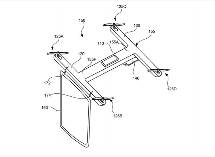 Google'dan drone'lar için görüntülü görüşme patenti