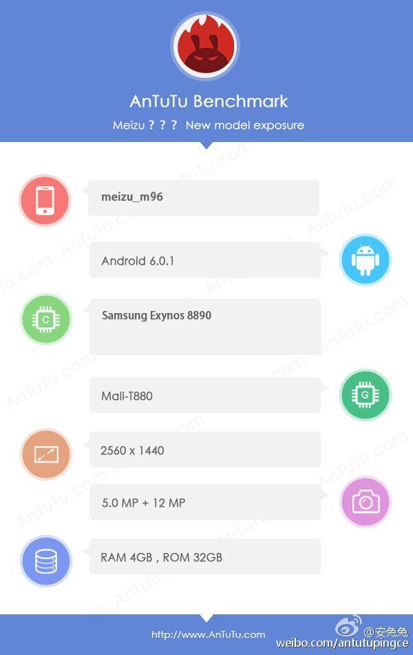 Exynos 8890 yonga setli bir Meizu akıllı telefonu testlerde ortaya çıktı