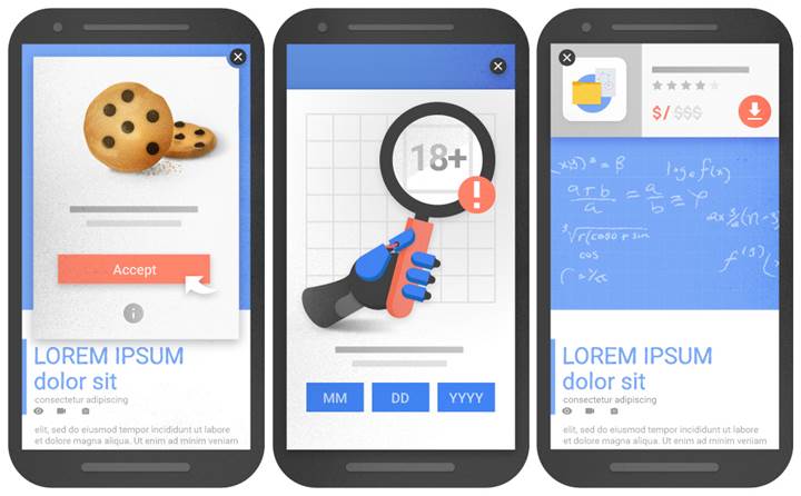 Google mobil sürümde reklamları abartan siteleri cezalandırmaya başlıyor