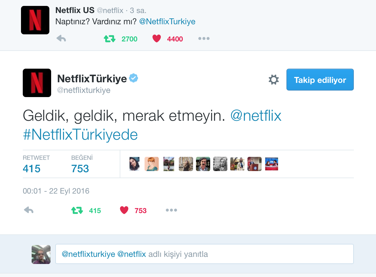 Netflix, Türkçe içeriklerle, Türkçe olarak hizmet vermeye başladı