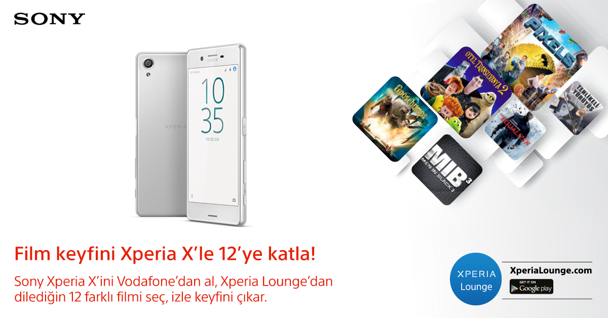 Xperia X’te Vodafonelular’a özel eğlenceli teklif