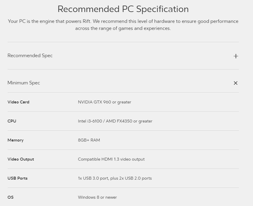 Oculus sistem gereksinimleri esnetildi, ucuz VR sistemleri yolda