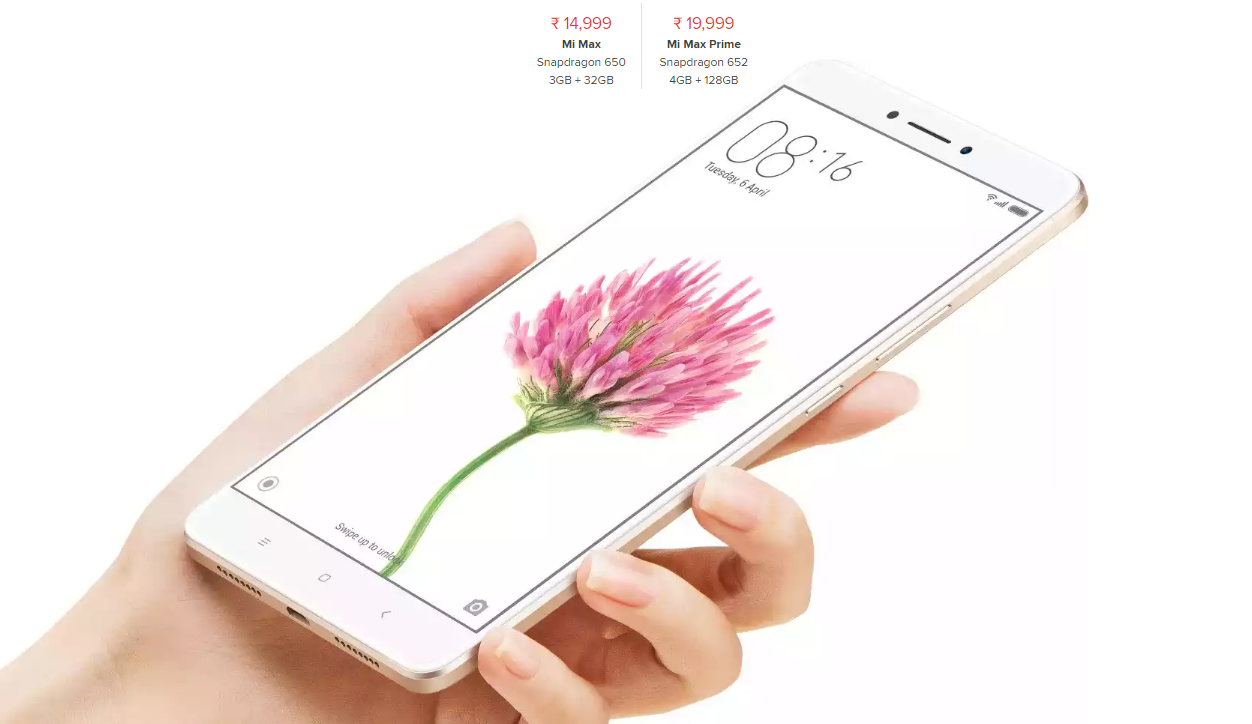 Xiaomi Mi Max Prime zamanı