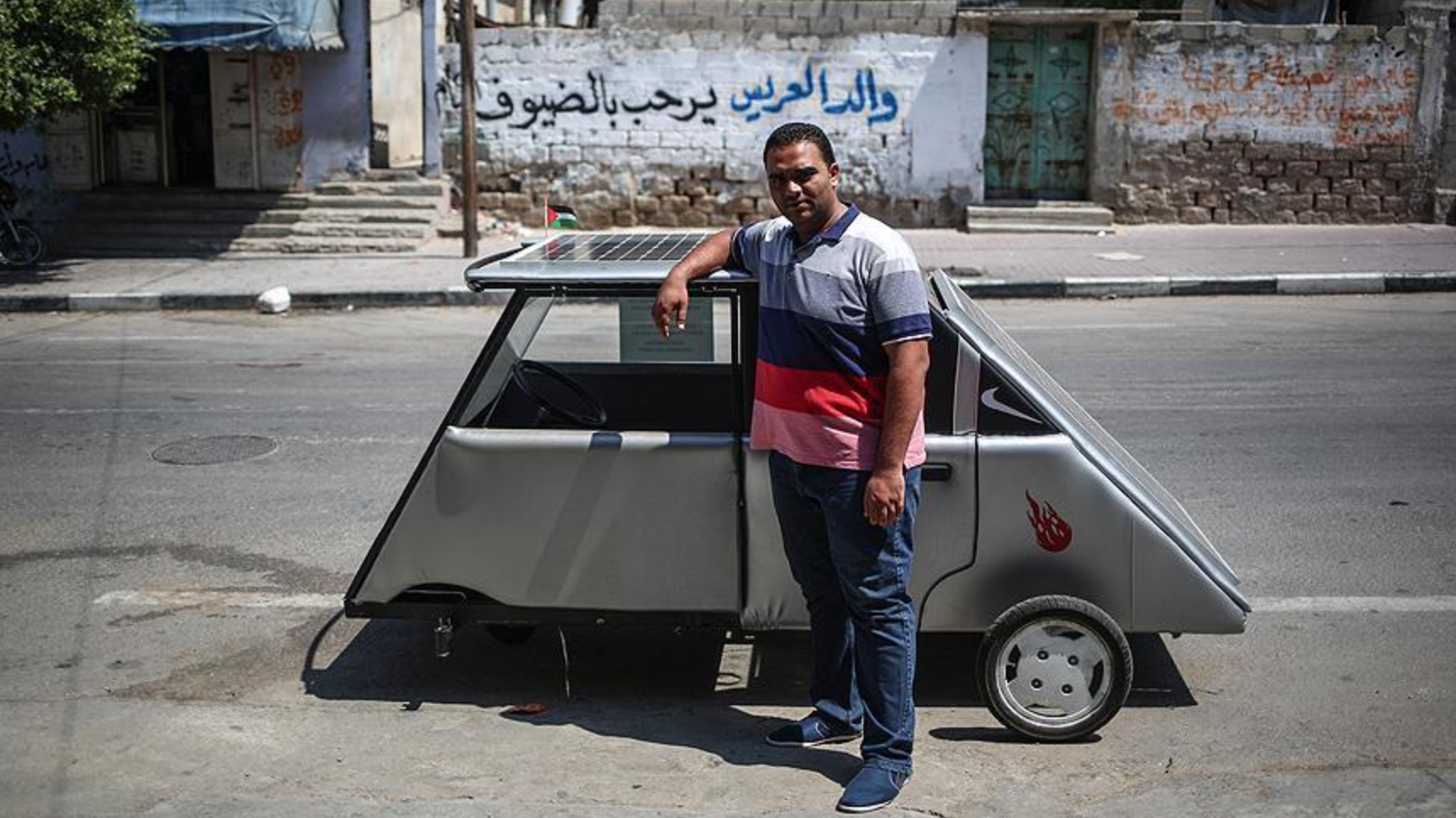 İsrail ablukasındaki Gazze’den güneş enerjili araba