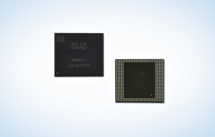 Samsung, sektörün ilk 8GB LPDDR4 RAM belleğini sunar