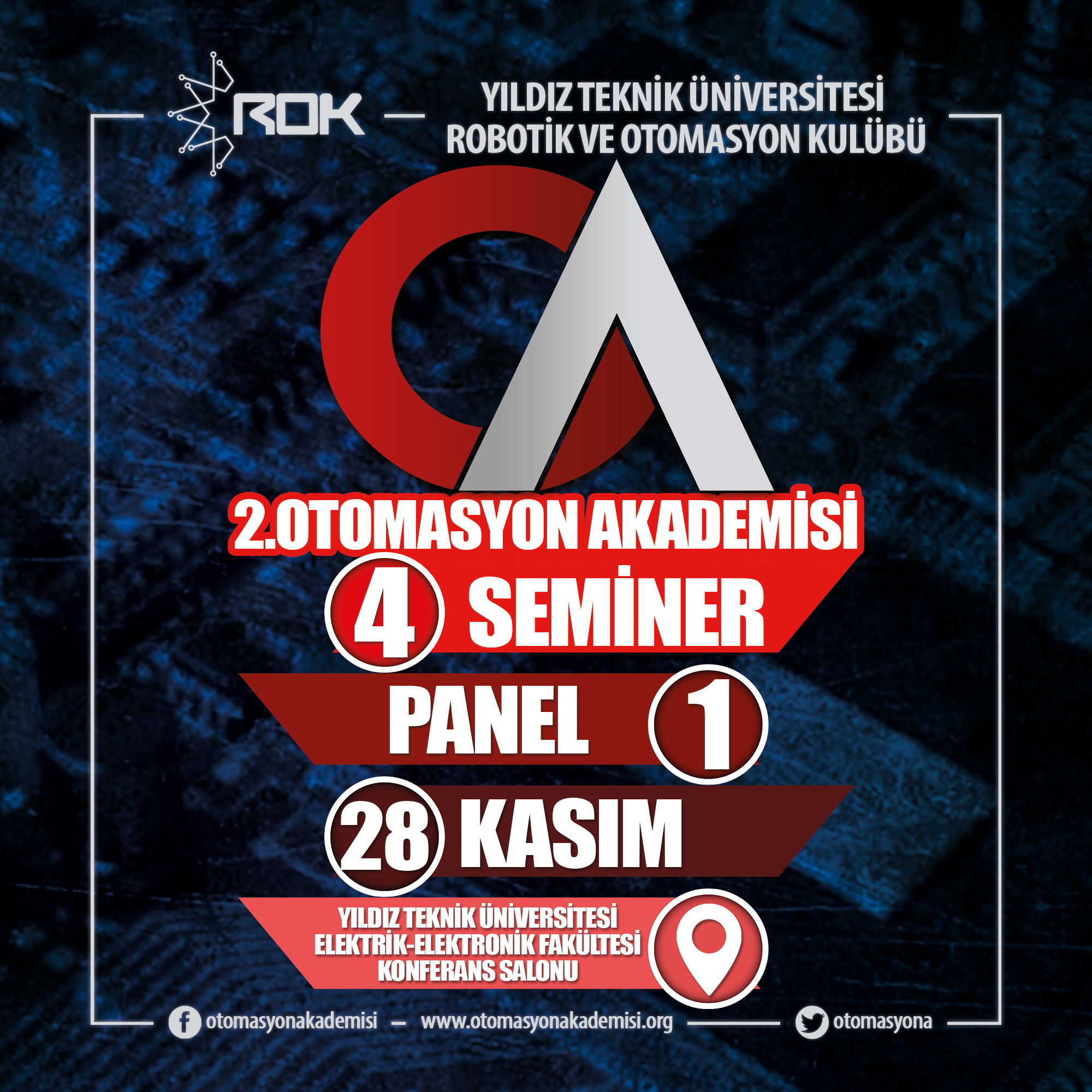 2. Otomasyon Akademisi 28 Kasım tarihinde Yıldız Teknik Üniversitesi'nde