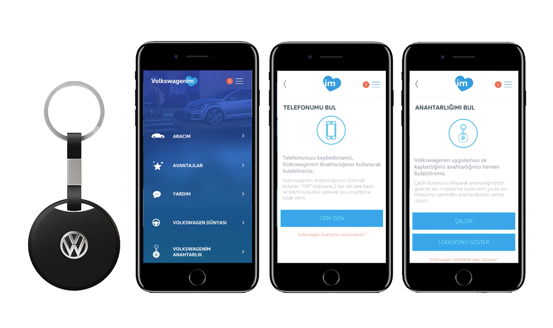 Türk şirketinden Volkswagen için akıllı anahtarlık