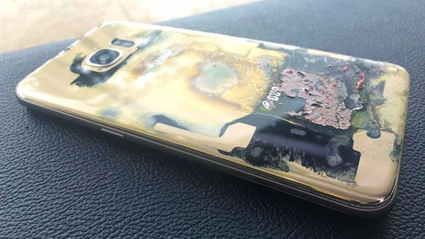 samsung patlayan galaxy s7 lerle
