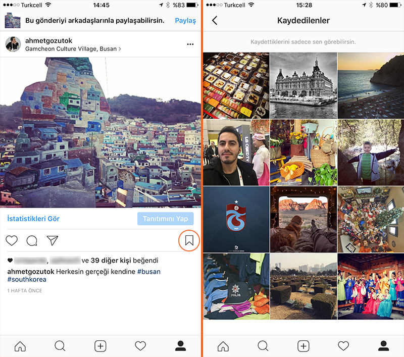 Instagram'daki paylaşımları artık tek tıkla kaydedebileceksiniz